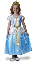 Dětský kostým Princezna deluxe,modrá