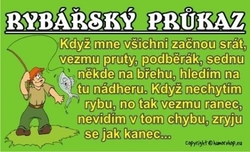 Průkaz Rybářský průkaz