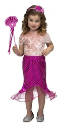Dětský kostým Mořská panna růžová