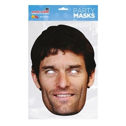 Papírová maska Mark Webber