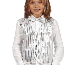 Dětská vesta stříbrná