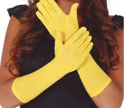Látkové rukavice žluté