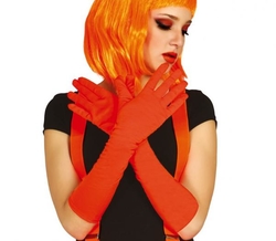 Látkové rukavice oranžové