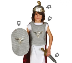Dětská sada štít, meč, helma a brnění
