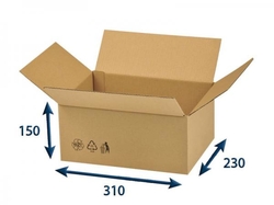 Kartonová krabice 310 x 230 x 150