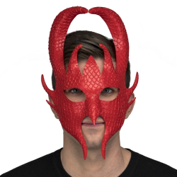 Škraboška Čert červený